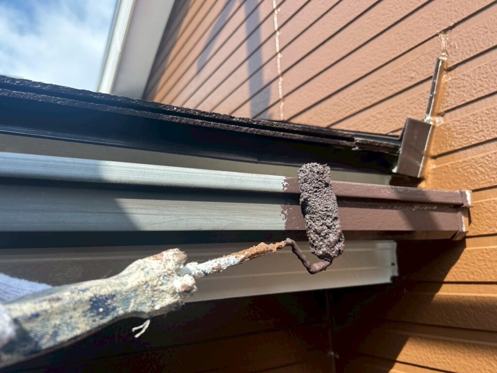 軒樋仕上げ１回目